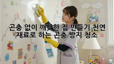 곤충 없이 깨끗한 집 만들기: 천연 재료로 하는 곤충 방지 청소