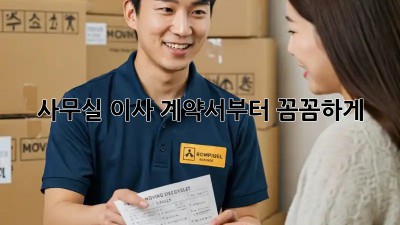 사무실 이사, 계약서부터 꼼꼼하게!